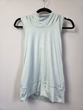 Reebok Light Mint Sleeveless Hooded Tank Top